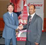 Maxwell Industries Owner Sunil Pathare andMr.Dominique CEO ,Eminence,from France at The Eminence launch in J W Marriott on 29th Oct 2009.JPG